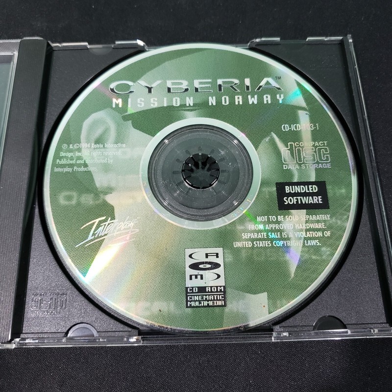 1994 Cyberia Mission Norway - PC - CD ROM - Game - Vintage - Bundled Software gallery