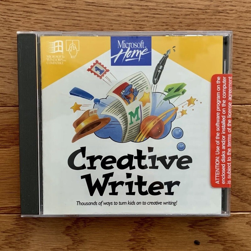 Microsoft Creative Writer New in Original Sealed CD Case