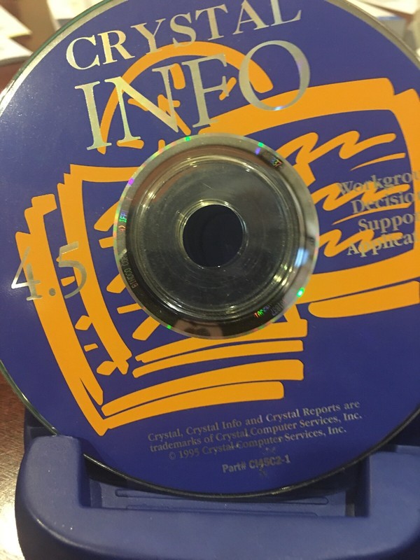Crystal Reports Professional 4.5 + Crystal INFO 4.5. CDs. Vintage gallery
