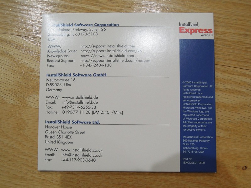 InstallShield Software Express Version 3 disc 2000 with Serial Number gallery