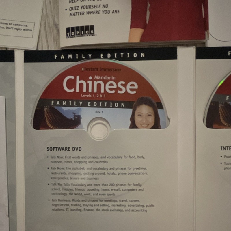 Instant Immersion Mandarin Chinese Family Edition Levels 1-3 DVD Windows Mac gallery