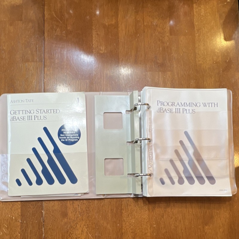 Ashton-Tate dBase III Plus Database Software 5.25" Floppy Disks IBM PC Vintage gallery