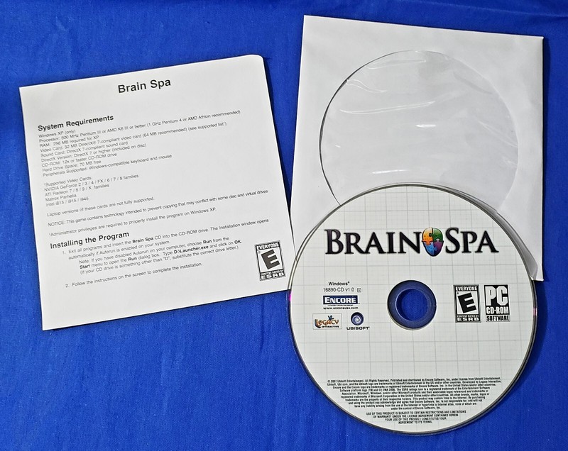 4x Vintage Computer CD Games Solitaire Mahjongg Card Games Brain Spa gallery