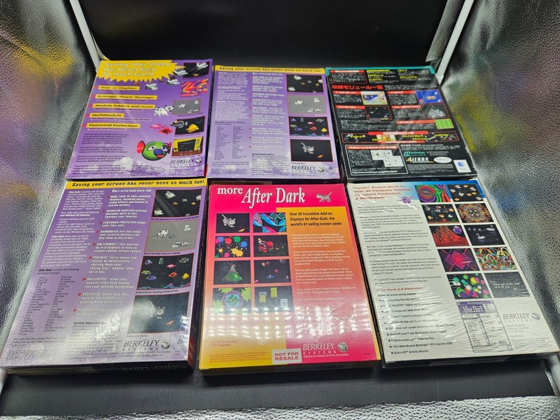 6 (5 SEALED) After Dark Screen Savers several Versions Berkeley Big Box 91-2000 gallery