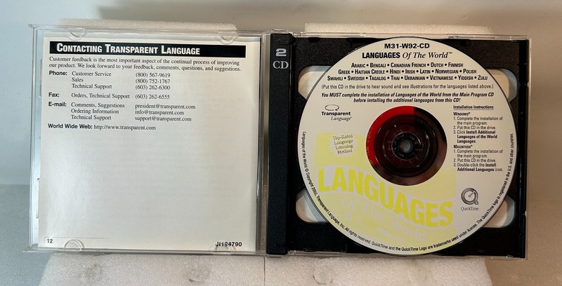 31 Languages Of The World (2 CD, PC/Mac, 2002) W/ Case & Slipcover, Tested gallery
