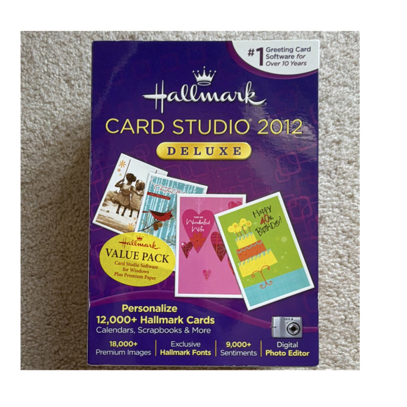 Hallmark Card Studio 2012 Deluxe Desktop Publishing DVD for Windows
