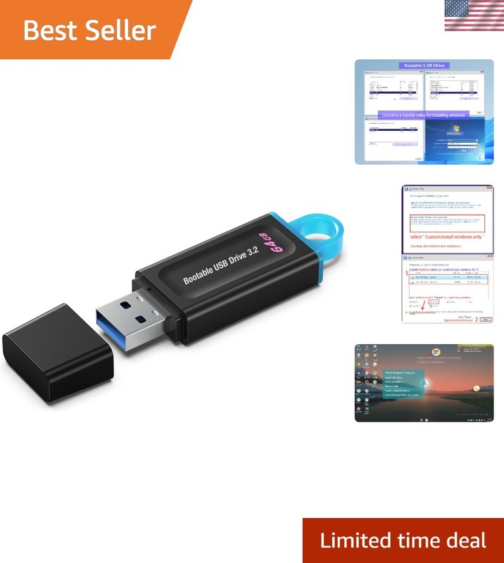 64GB Bootable USB Drive 3.2 – Install Windows & Access Data Recovery Solutions