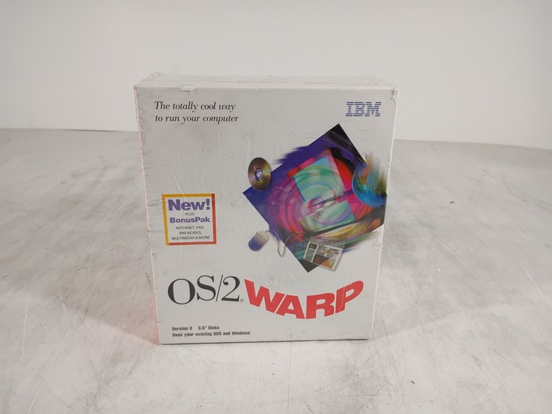 NEW SEALED IBM OS/2 Warp Connect Version 3 CD-Rom Vintage Computer Software