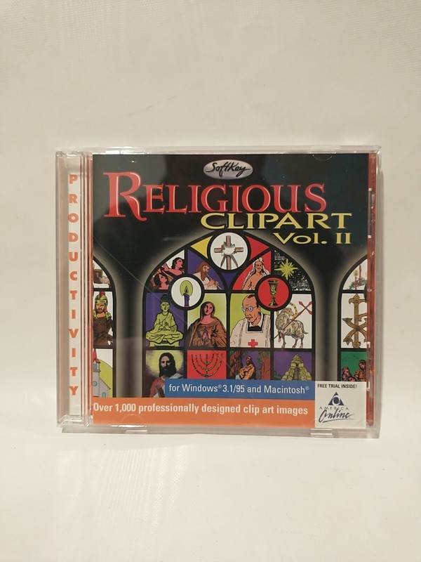 Vintage Religious Clip Art Vol II Mac CD ROM Windows 3.1 /95 and Macintosh