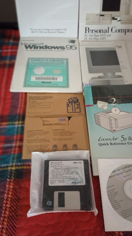 IBM Microsoft Windows MS DOS 95, New, with box, key & CD gallery
