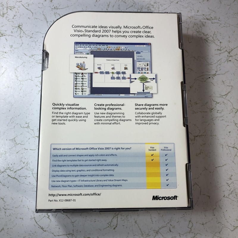 Microsoft Visio Standard 2007 Version - Upgrade (D86-02715) w/ Product Key gallery
