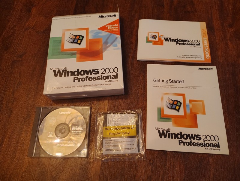 Microsoft Windows 2000 Professional Retail Box, Upgrade Edition