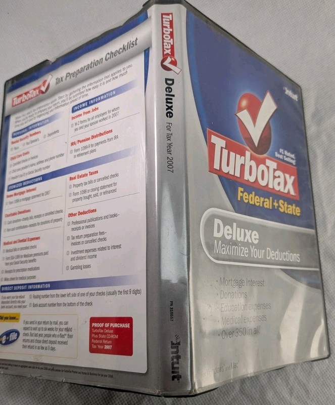 Turbo Tax Deluxe 2007 gallery
