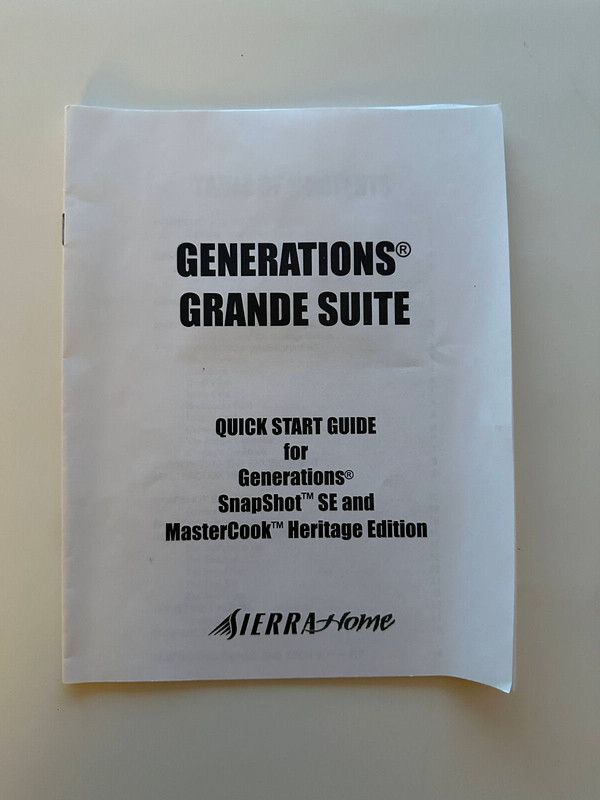 Sierra Home - Generations Grande Suite and Deluxe Edition Family Tree Software gallery
