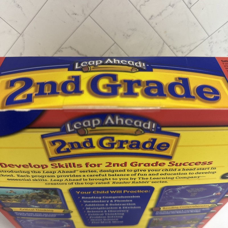 Leap Ahead 1st & 2nd Grade The Learning Company Big Box Vintage PC Game Lot 2x gallery