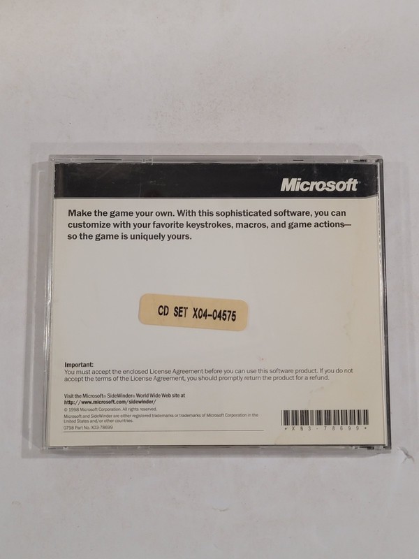 Microsoft SideWinder Getting Started Game Controller Software 3.0 CD-ROM PC 1998 gallery