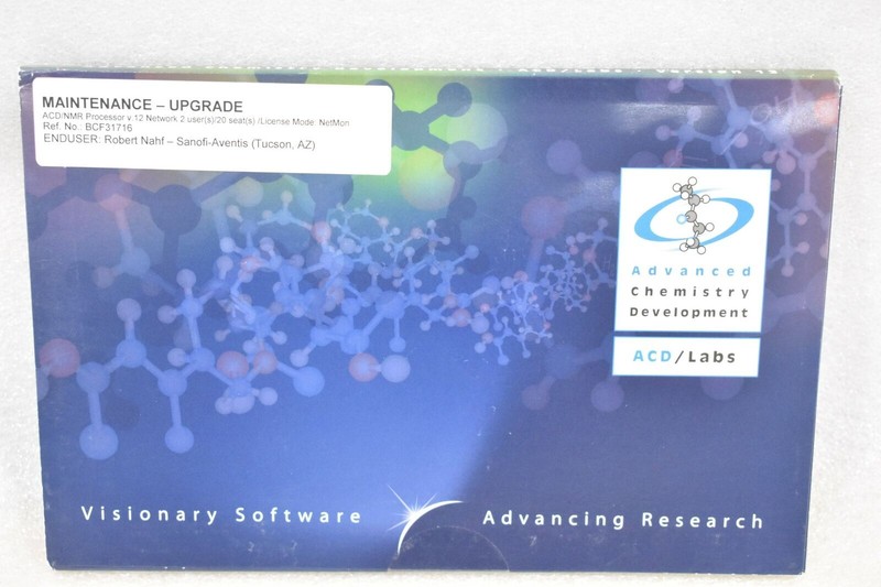 ADVANCED CHEMISTRY LABS MAINTENANCE UPGRADE NMR PROCESSOR V.12 NETWORK 2 USER(S)