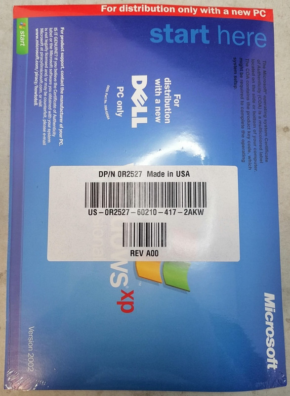 NEW Dell Reinstallation CD for Microsoft Windows XP Pro with SP 1a DP/N:0R2527 gallery