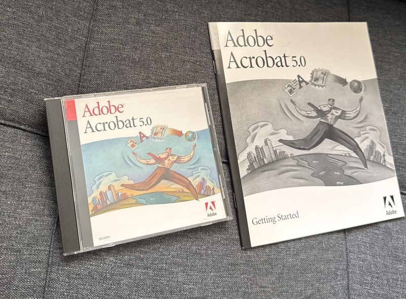 Adobe Acrobat 5.0 Education Edition for Mac w/ Booklet and Serial #’s