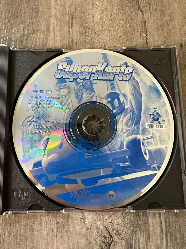 Superkarts PC Game 1995 with Instruction Manual Vintage Media gallery