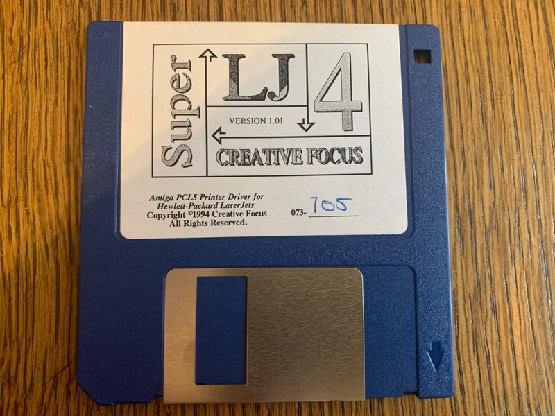 SUPER LJ 4 CREATIVE FOCUS PROGRAM AMIGA 3.5″ INCH FLOPPY(S) TESTED NEAR MINT
