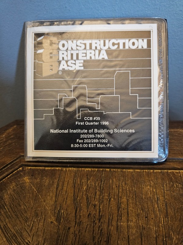 CCB Construction Criteria Base #35 First Qtr 1996 Six CD Set