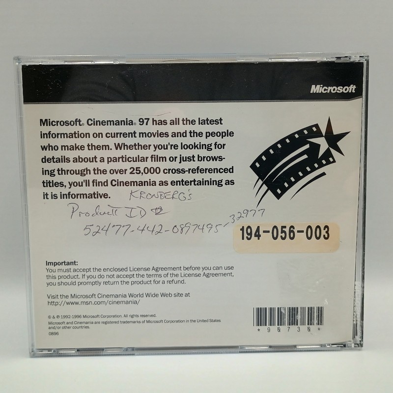Microsoft Cinemania 97 PC CD ROM 1997 gallery