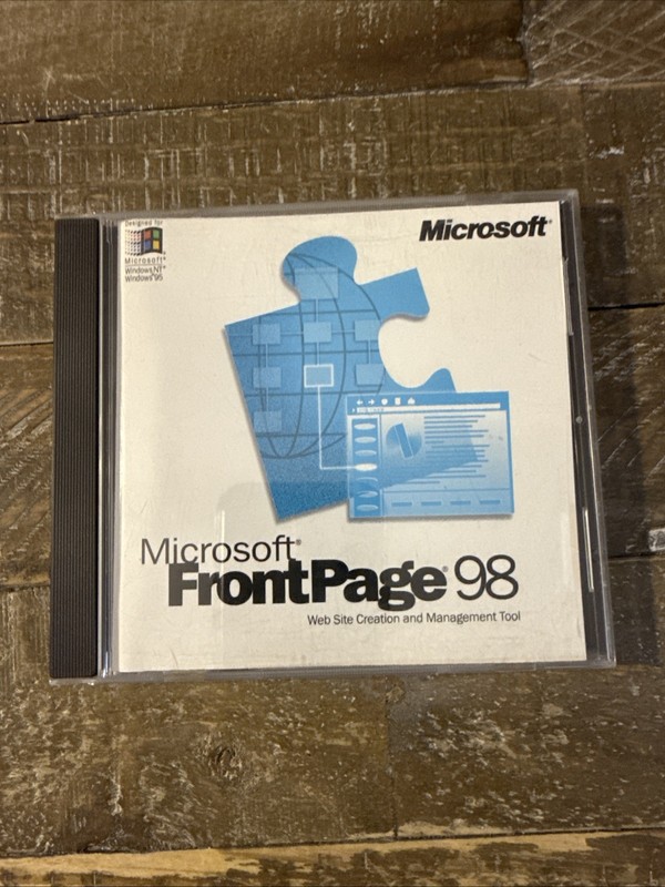 Microsoft Front Page 98 PC Cd Rom