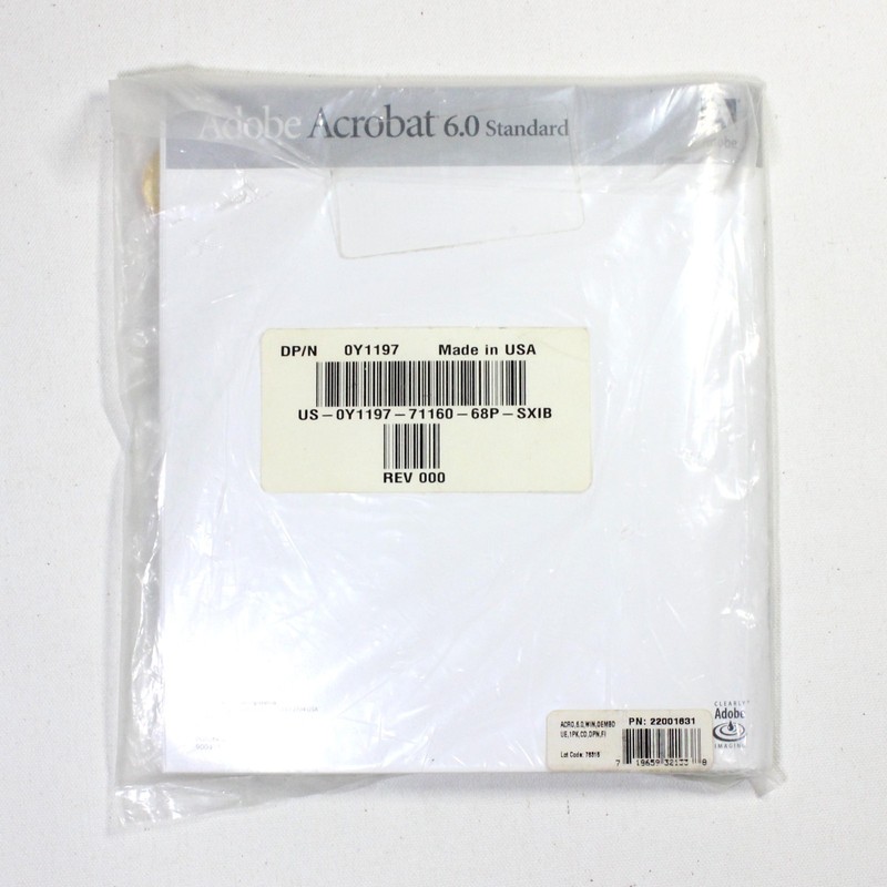 Adobe Acrobat 6.0 Standard For Windows (2003) New Sealed gallery