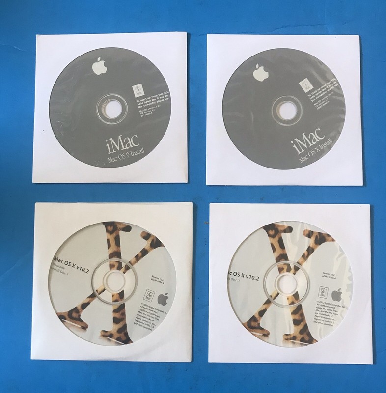 Apple iMac Media 603-0746-A Mac OS 9, X,X v10.2 Install, imac restore,bundle gallery