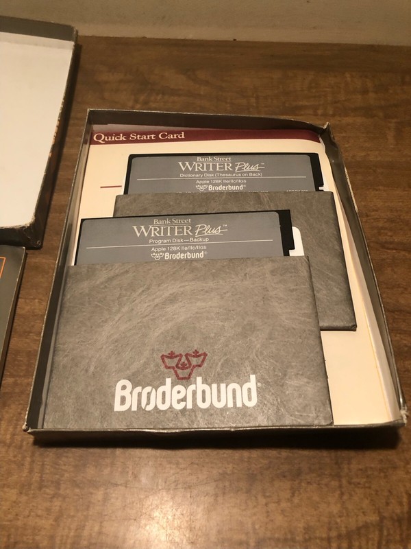 Bank Street Writer PLUS Word Processor Software for Apple IIe IIc IIGS gallery