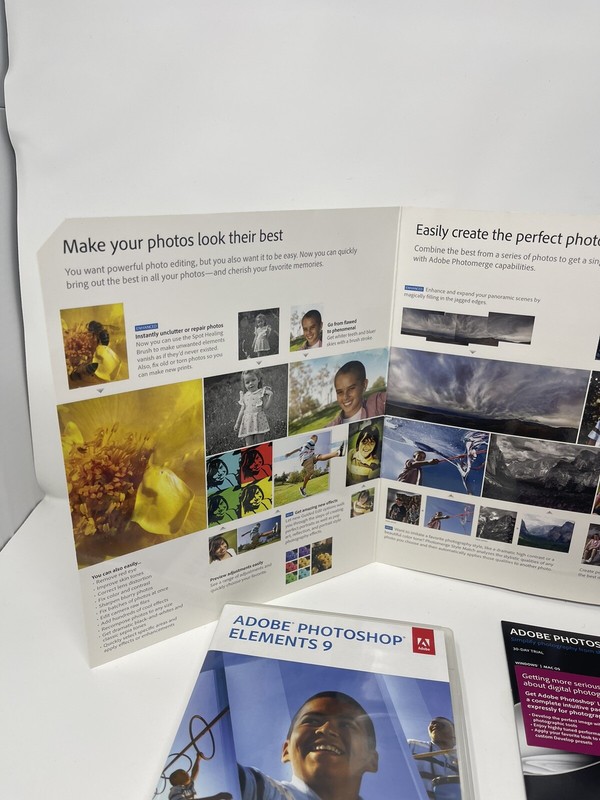 Adobe Photoshop Elements 9 & Lightroom 3 Trial (Mac/Win, 2010, 2-Disc) gallery