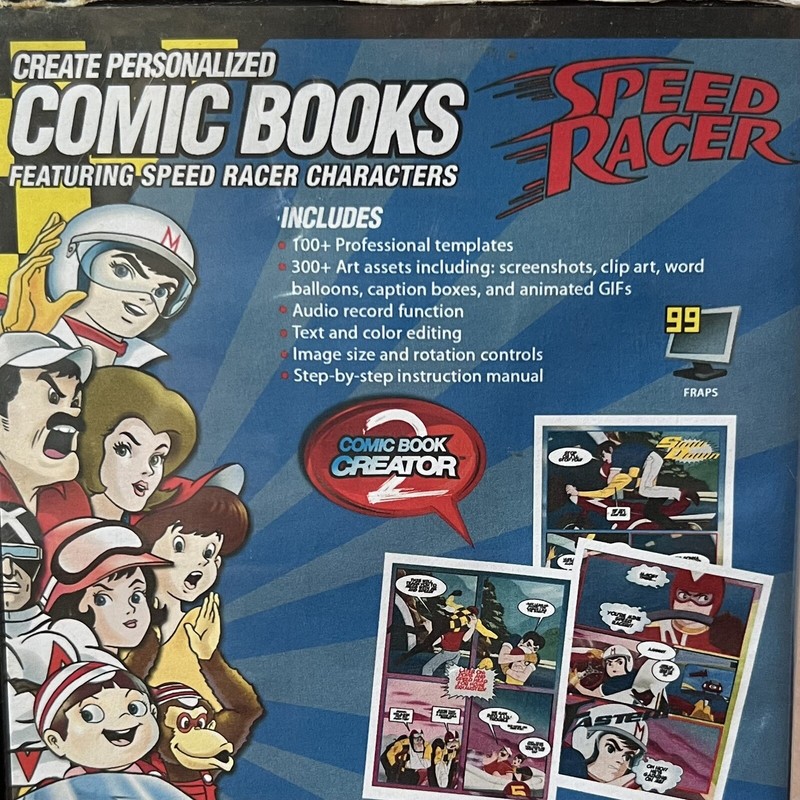 Speed Racer Comic Book Creator 2 [Windows 2000 and Up, CD-ROM] Planet Wide Media gallery