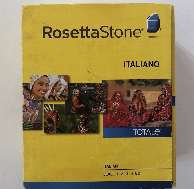 Rosetta Stone Italiano Italian Version 4. Disc Levels 1-4 Missing Level 5 Disc