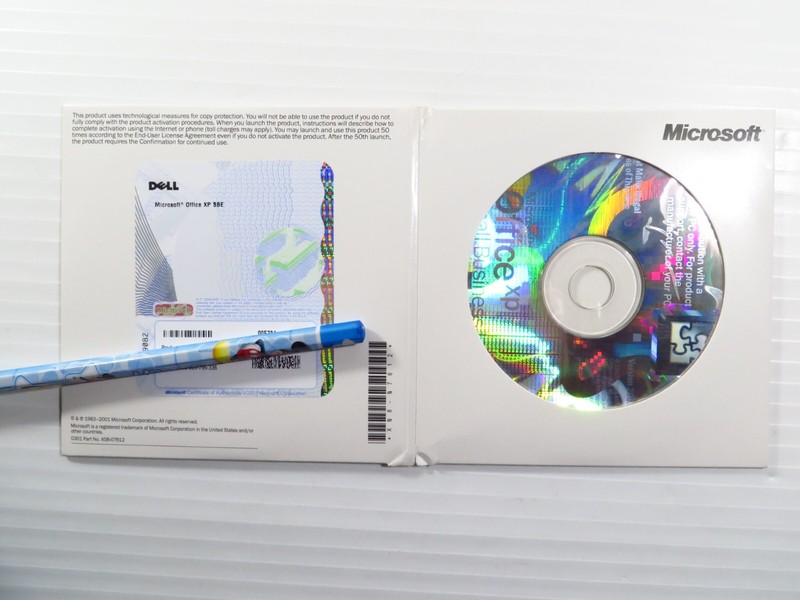 Dell Microsoft Office XP Small Business SBE Version 2002 Two Discs w Product Key