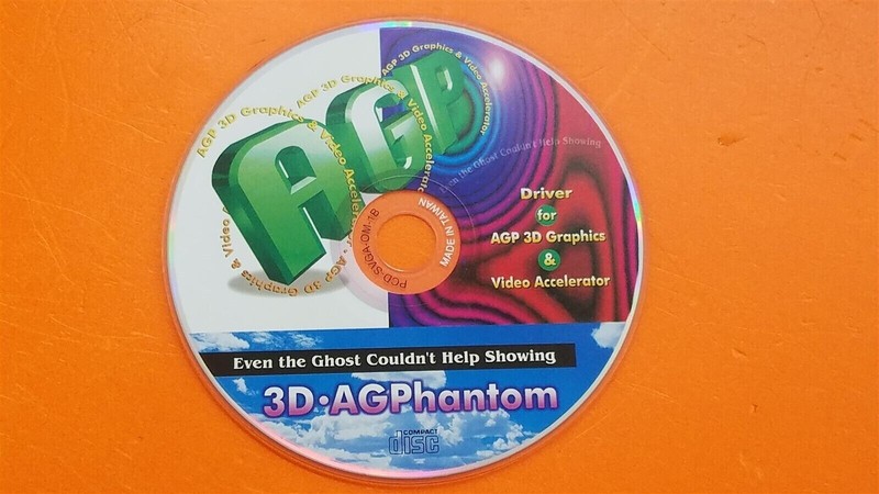 ⭐️⭐️⭐️⭐️⭐️AGB 3D-AGPhantom Graphics and Video Accelerator PC Software CD Disc