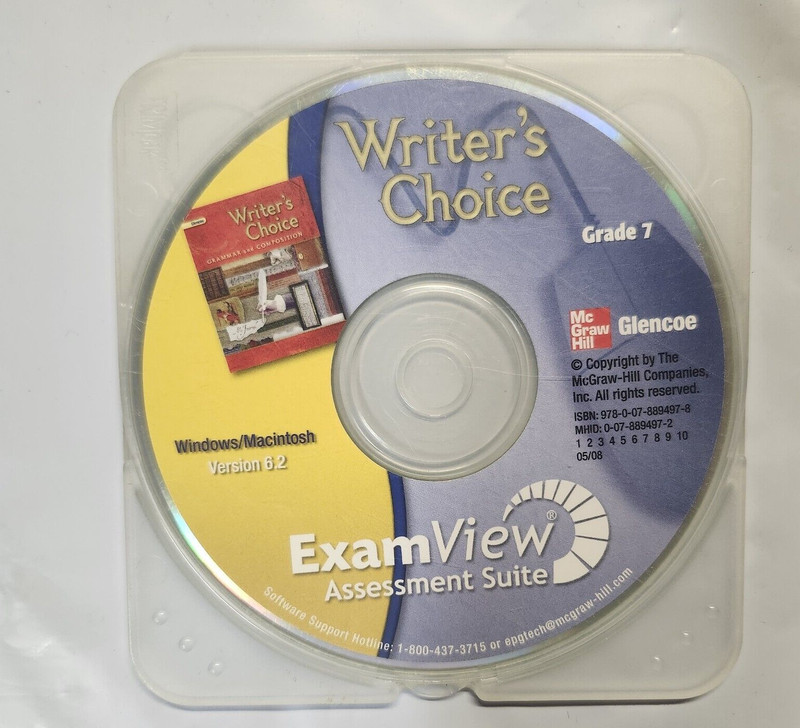 Writer's Choice Grade 7 / ExamView + Presentations Plus CD-ROM / VG gallery