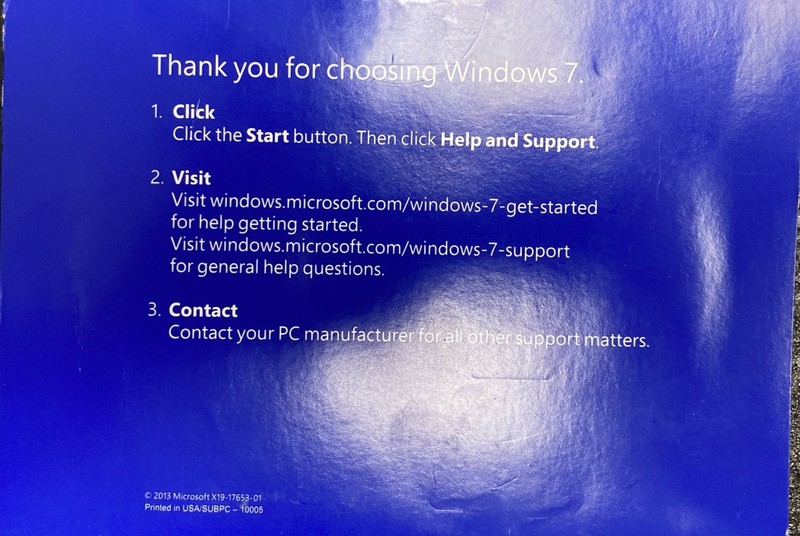 Microsoft Windows 7 Home Full 32 & 64 Bit DVDs MS WIN HOME , W/ Product Key gallery