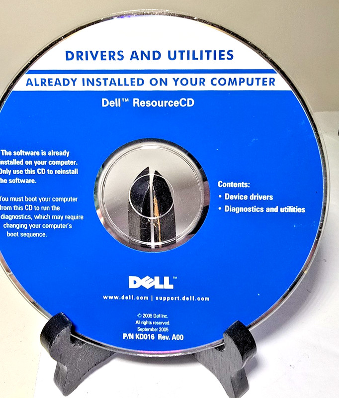 Dell Tools CD – Drivers and Utilities – Dell Dimension Resource CD Sept 2005 NEW