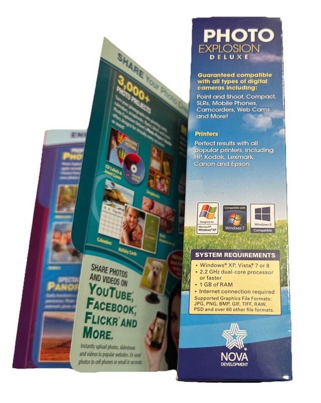 Photo Explosion Deluxe Version 5 Digital Editing Software Box NEW Unopened Box gallery