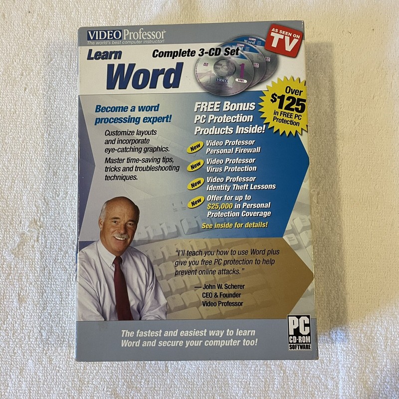 Video Professor Lot of 5 3-CD Sets PC Learn Windows Excel Computer Internet eBay gallery