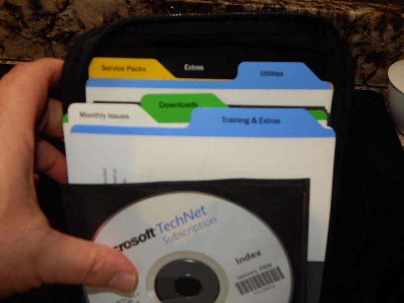 Vintage Microsoft TechNet Plus CD Subscription Binders with 117 Discs gallery