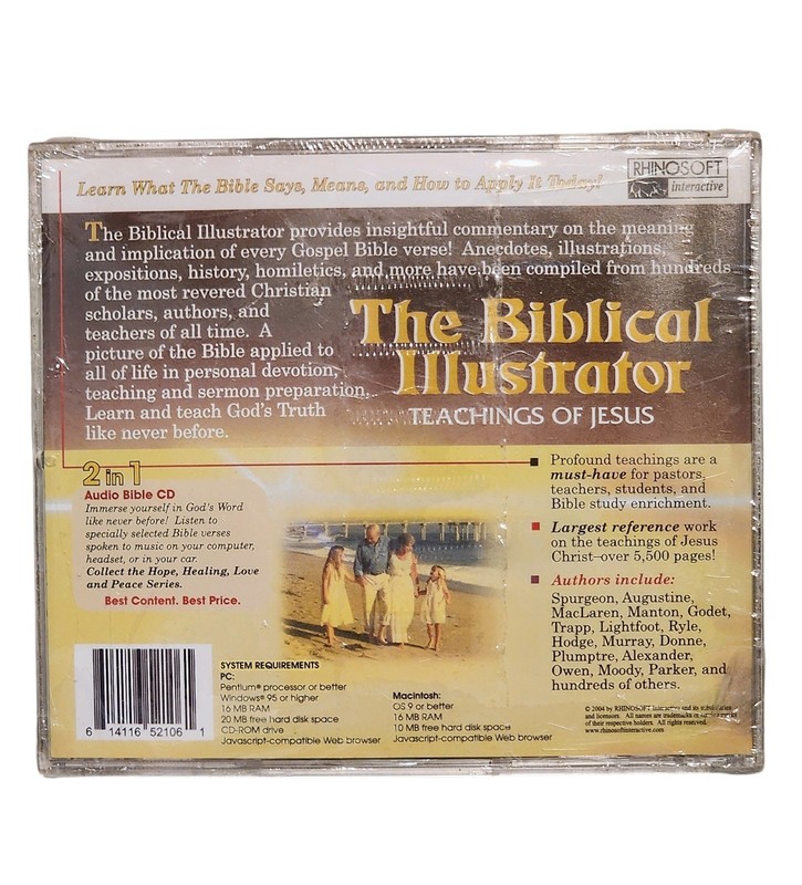 ✝️ The Biblical Illustrator: Teachings Of Jesus PC MAC CD-ROM NEW SEALED! ✝️ gallery
