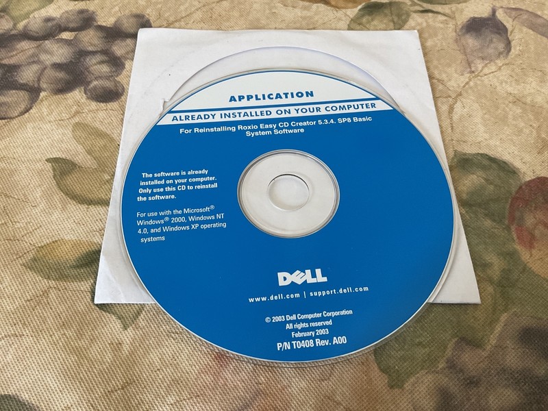 Dell Software CD-Rom Misc Lot of 5 CD’s 2001 - 2009 Dell Computer & Monitor gallery