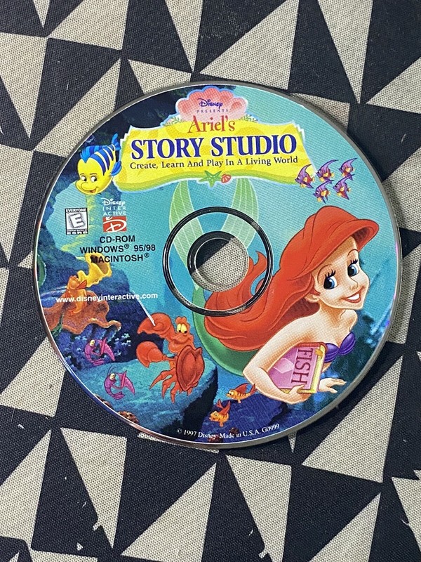 Disney Ariel’s Story Studio PC CD-rom Mac/ Windows 1997 – Disc Only