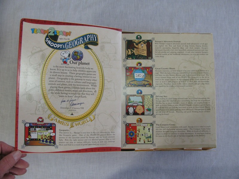 Image Smith Yearn2Learn Snoopy's Geography for Macintosh, 5 Disks/Book/Box, 1994 gallery