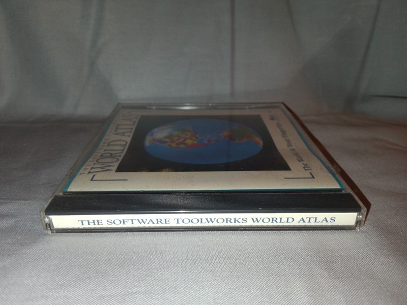 The Software Toolworks World Atlas CD ROM Mac Macintosh 1990 Vtg gallery