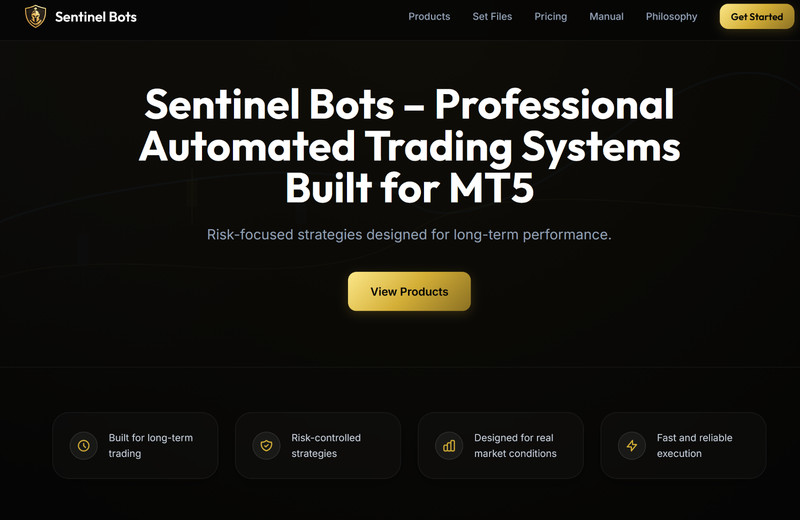 v1.1 Sentinel XAU EA Metatrader MT5 MQL5 Gold Bot Trading Prop Firm FTMO gallery