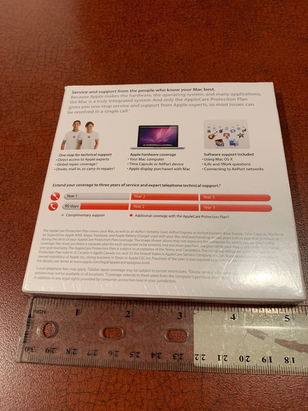New AppleCare Protection Plan - Auto Enroll 607-8192-B - Sealed FREE SHIPPING gallery