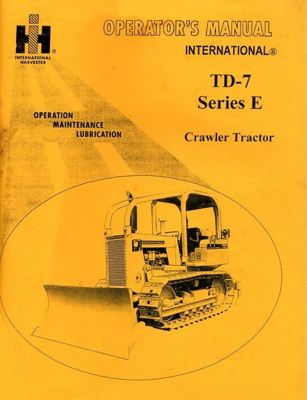 TD7E TD-7E TD-8 Loader Tractor Service Repair Manual IH Crawler 100 125 on DVD gallery
